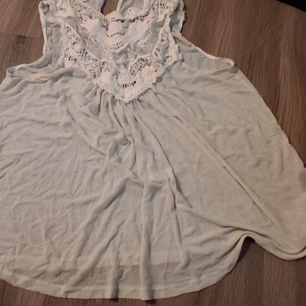 Elegant Cream Lace Women's Top